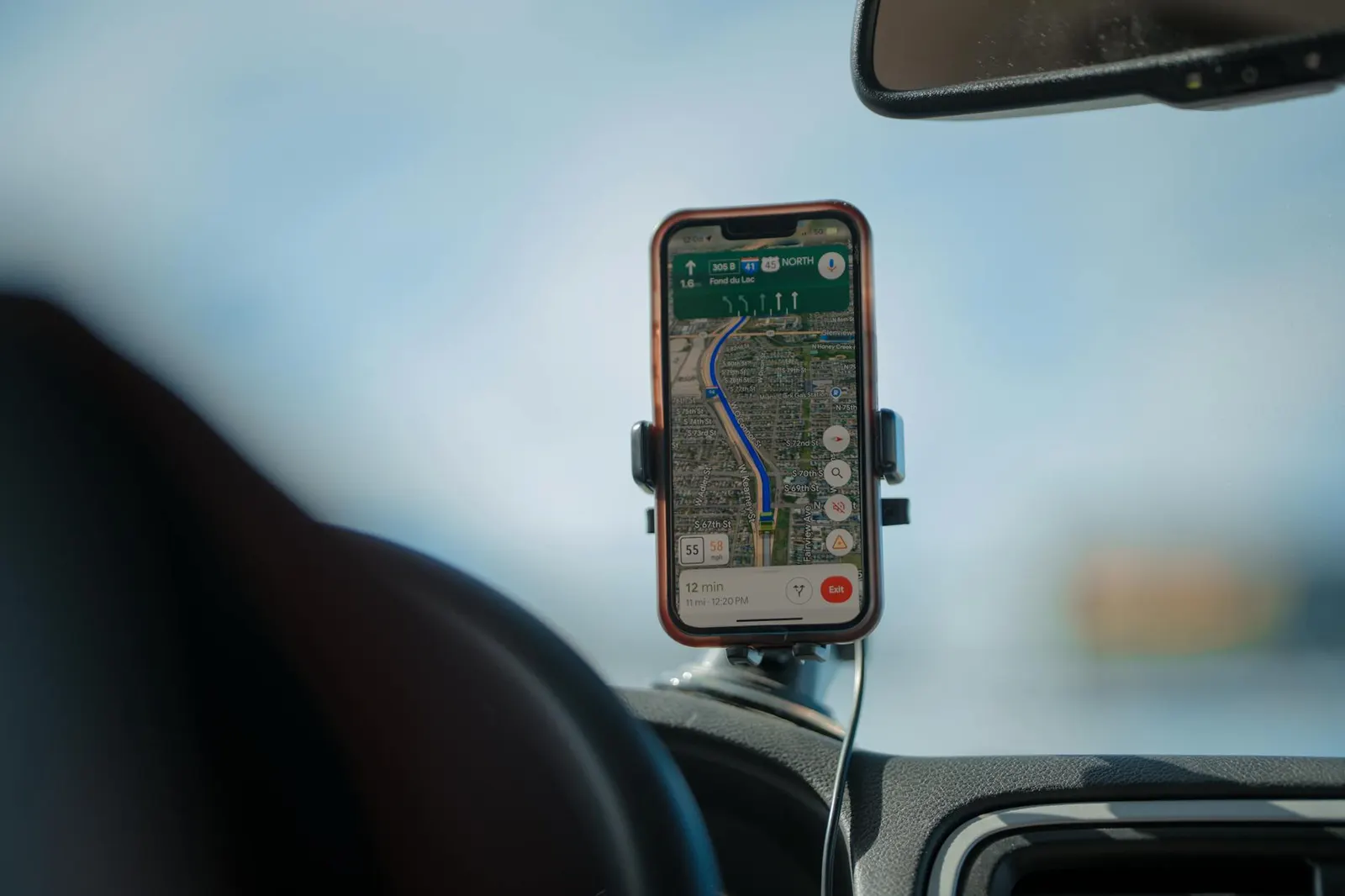 car sharing app phone