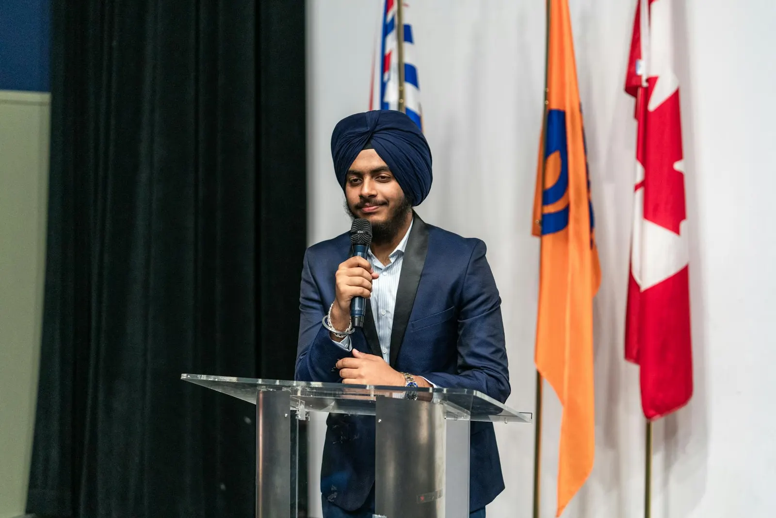 athlete podium speaker