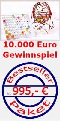 Bingo/ Gewinnspiel/ Gewinnspielversicherung/ Versichertes Gewinnspiel