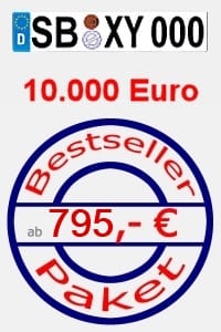 Nummernschild raten, Gewinnspiel, Versichertes Gewinnspiel, Gewinnspielversicherung