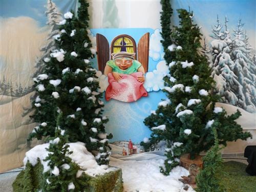 Märchen Szene  – Frau Holle , Winter Weihnachten Dekoration , Märchen Dekoration