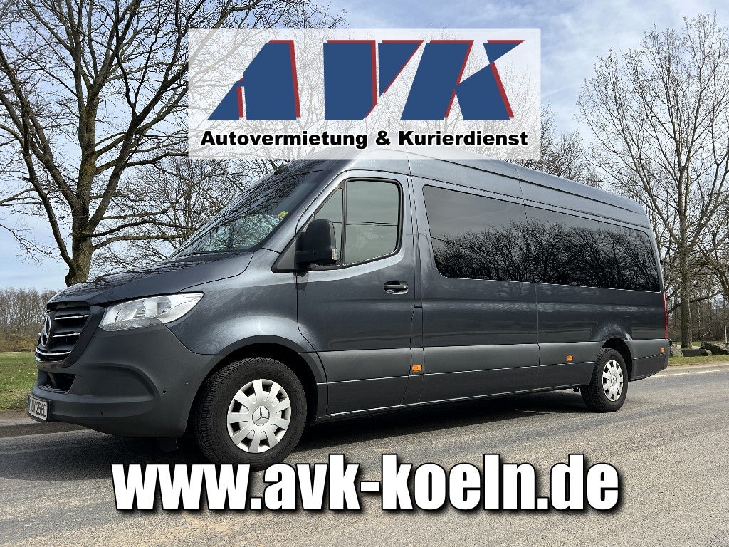 Mercedes Sprinter Tourbus 9-Sitzer XXL mieten – 2,50 m Kofferraum – 2