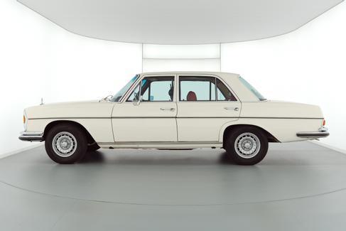 Oldtimer Mercedes 280 S Automatic mieten – weiße Hochzeitslimousine von 1970