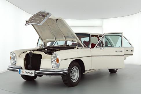 Oldtimer Mercedes 280 S Automatic mieten – weiße Hochzeitslimousine von 1970 – 3