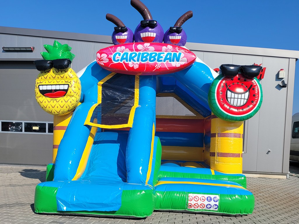 Hüpfburg Slide Combo Karibik mieten in Koblenz – Kinderspaß fürs Fest