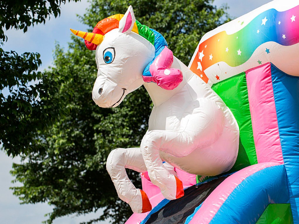 Hüpfburg Slide Combo Einhorn mieten in Koblenz – Hüpfburg – 3