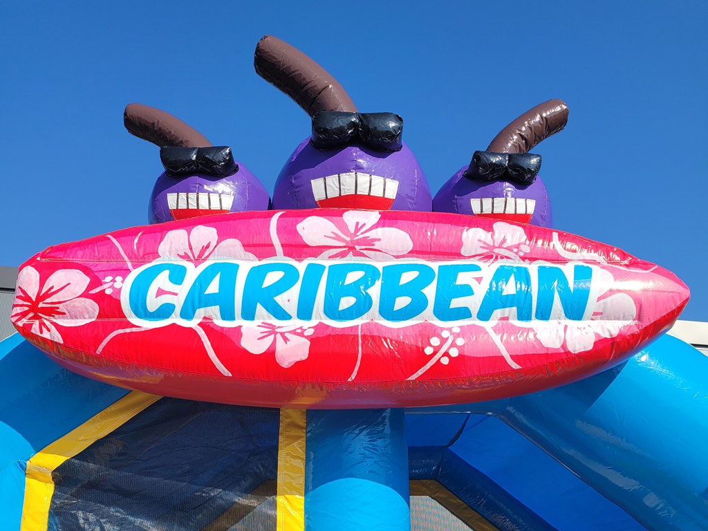Hüpfburg Slide Combo Karibik mieten in Koblenz – Kinderspaß fürs Fest – 3