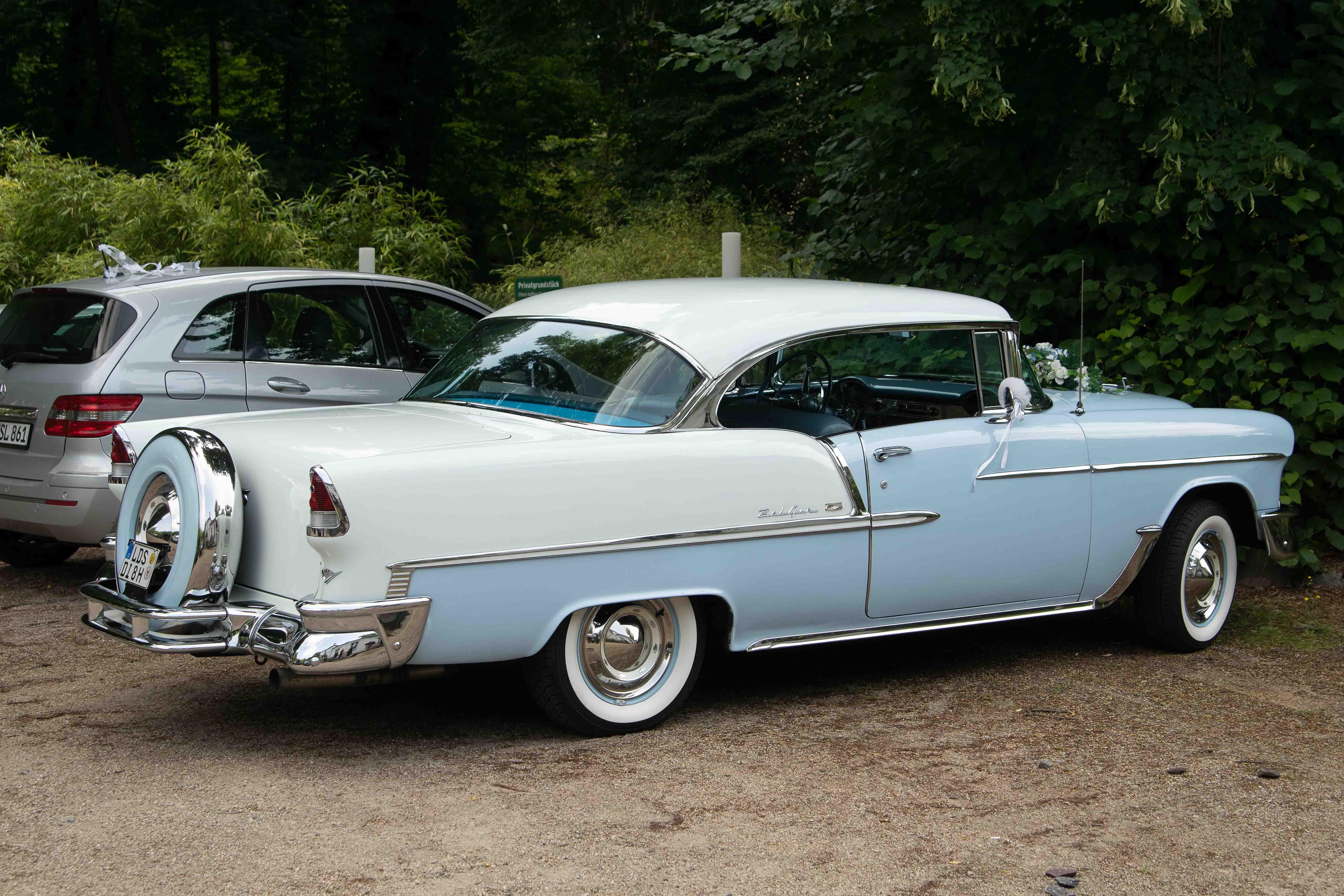 1955 Chevrolet Bel Air mieten – Oldtimer Hochzeitsauto mit V8 & Klimaanlage – 4