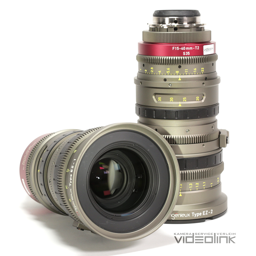 Angenieux EZ-2 Zoom 15-40mm/22-60mm T1.9/T2.9 mieten bei Videolink