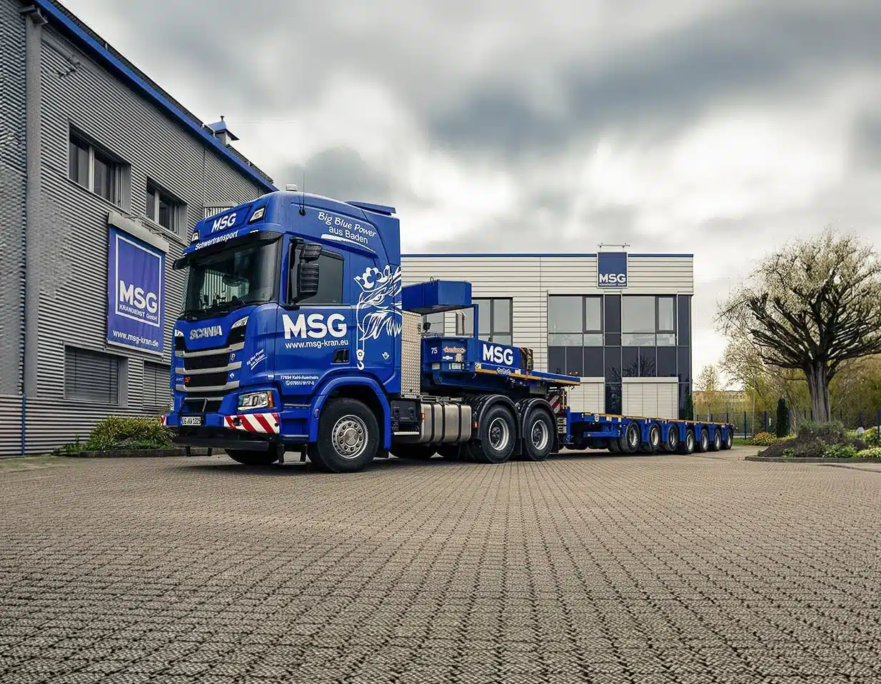 Scania Sattelzug 3+7 (Schwertransport) mieten bei MSG Krandienst