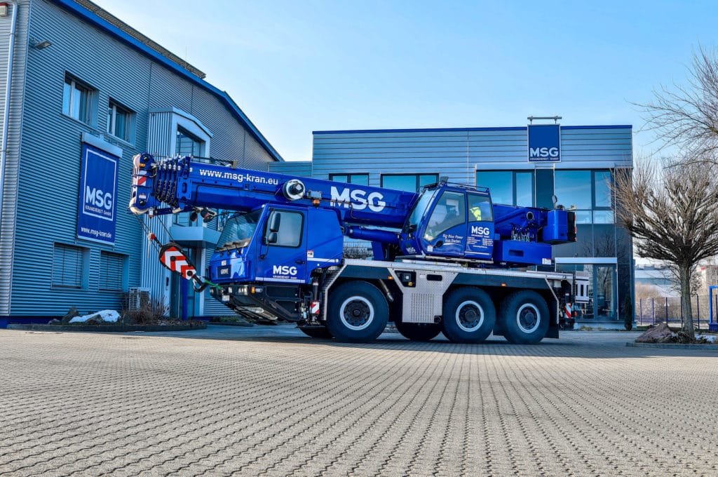 Mobilkran 60t mieten bei MSG Krandienst