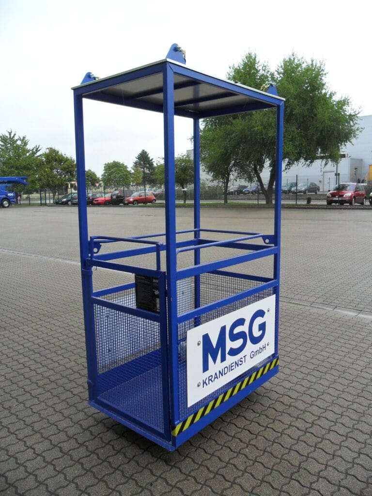 Kran-Personenkorb (Arbeitskorb) mieten bei MSG Krandienst
