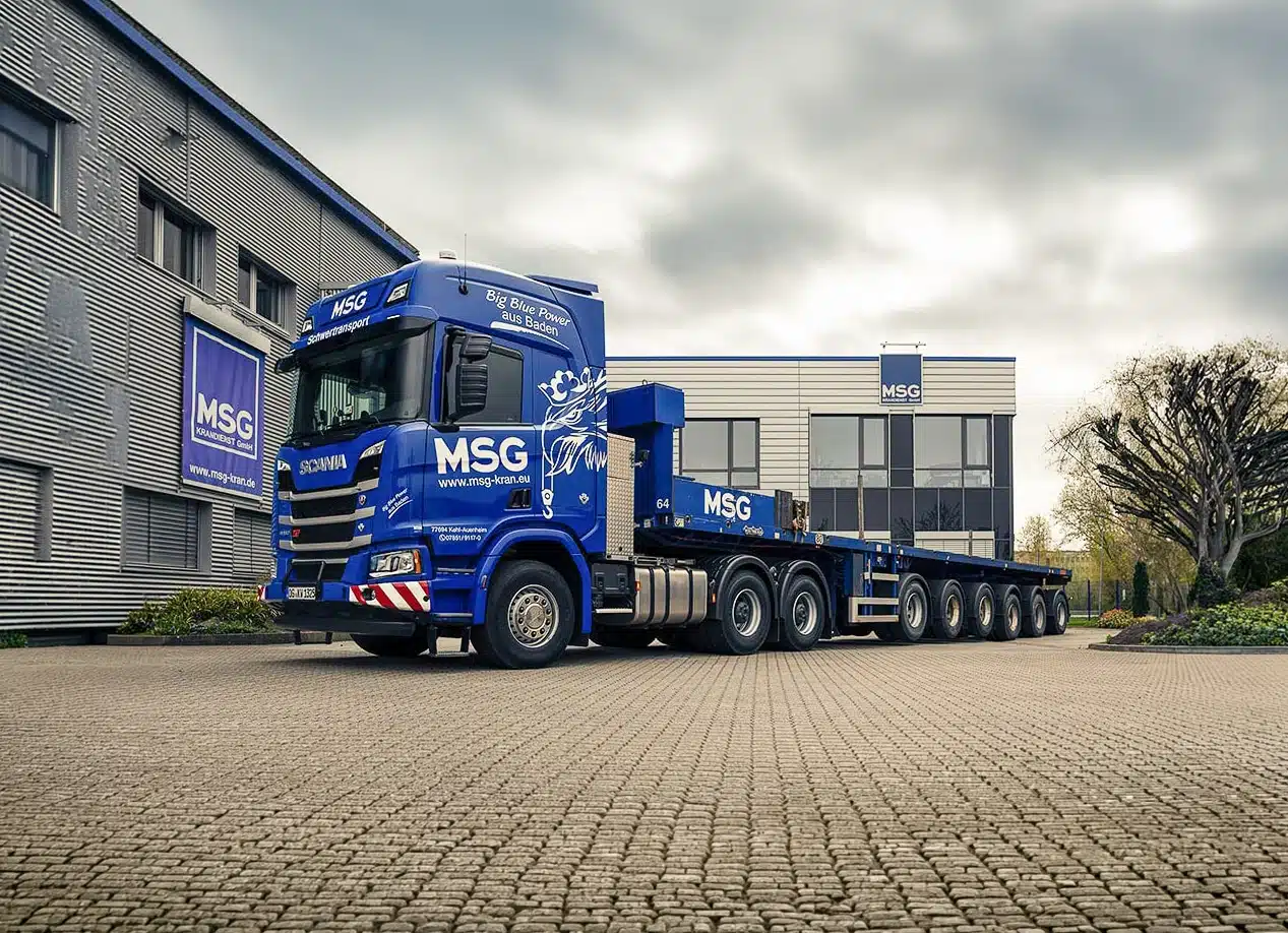 Scania Sattelzug 3+6 (Schwertransport) mieten bei MSG Krandienst