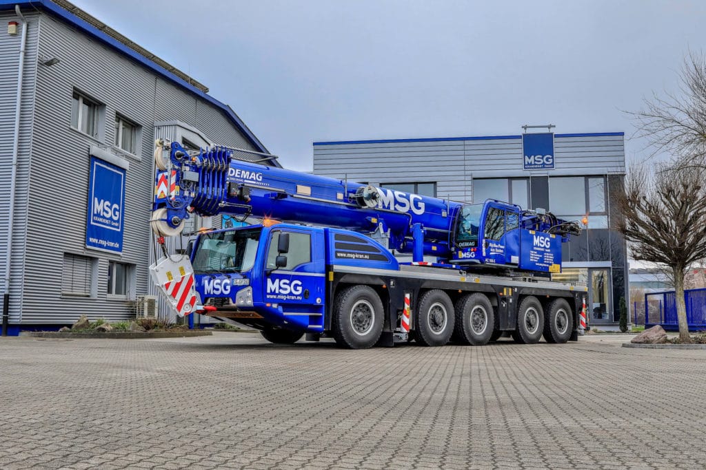 Mobilkran 160t mieten bei MSG Krandienst