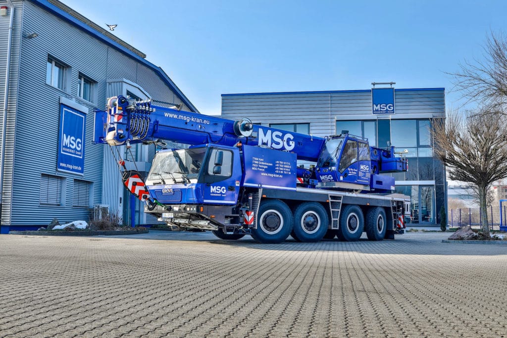 Mobilkran 80t mieten bei MSG Krandienst