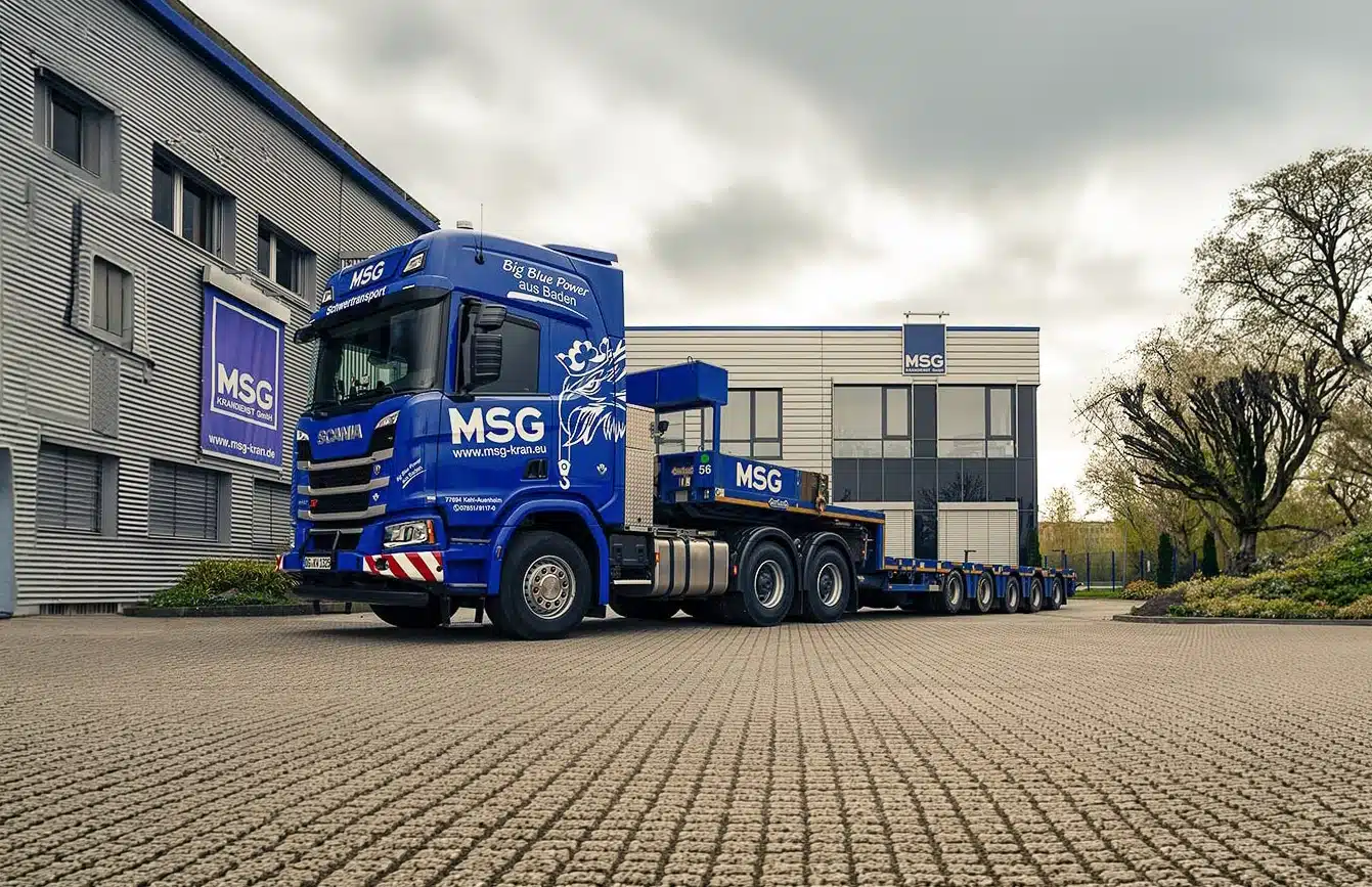Scania Sattelzug 3+5 (Schwertransport) mieten bei MSG Krandienst