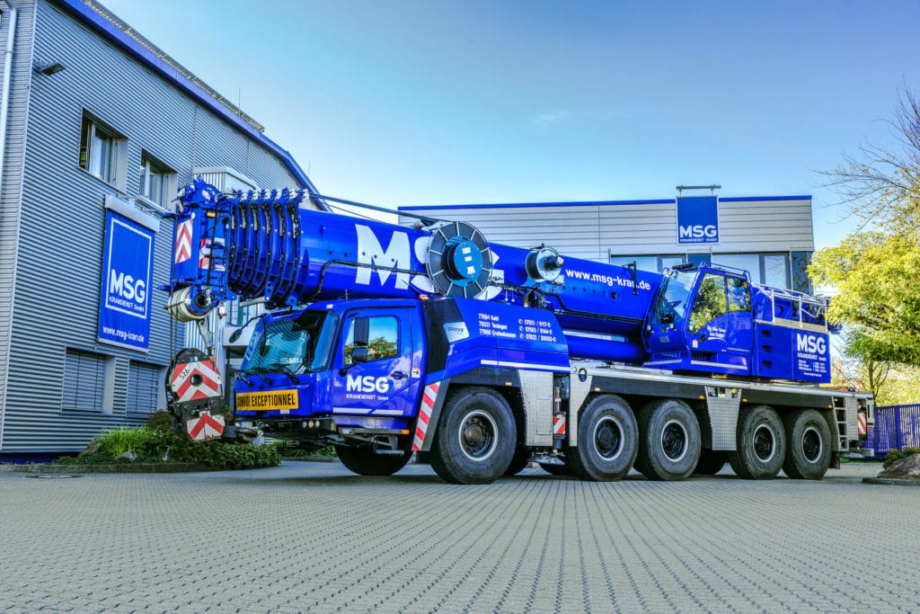 Mobilkran 250t mieten bei MSG Krandienst