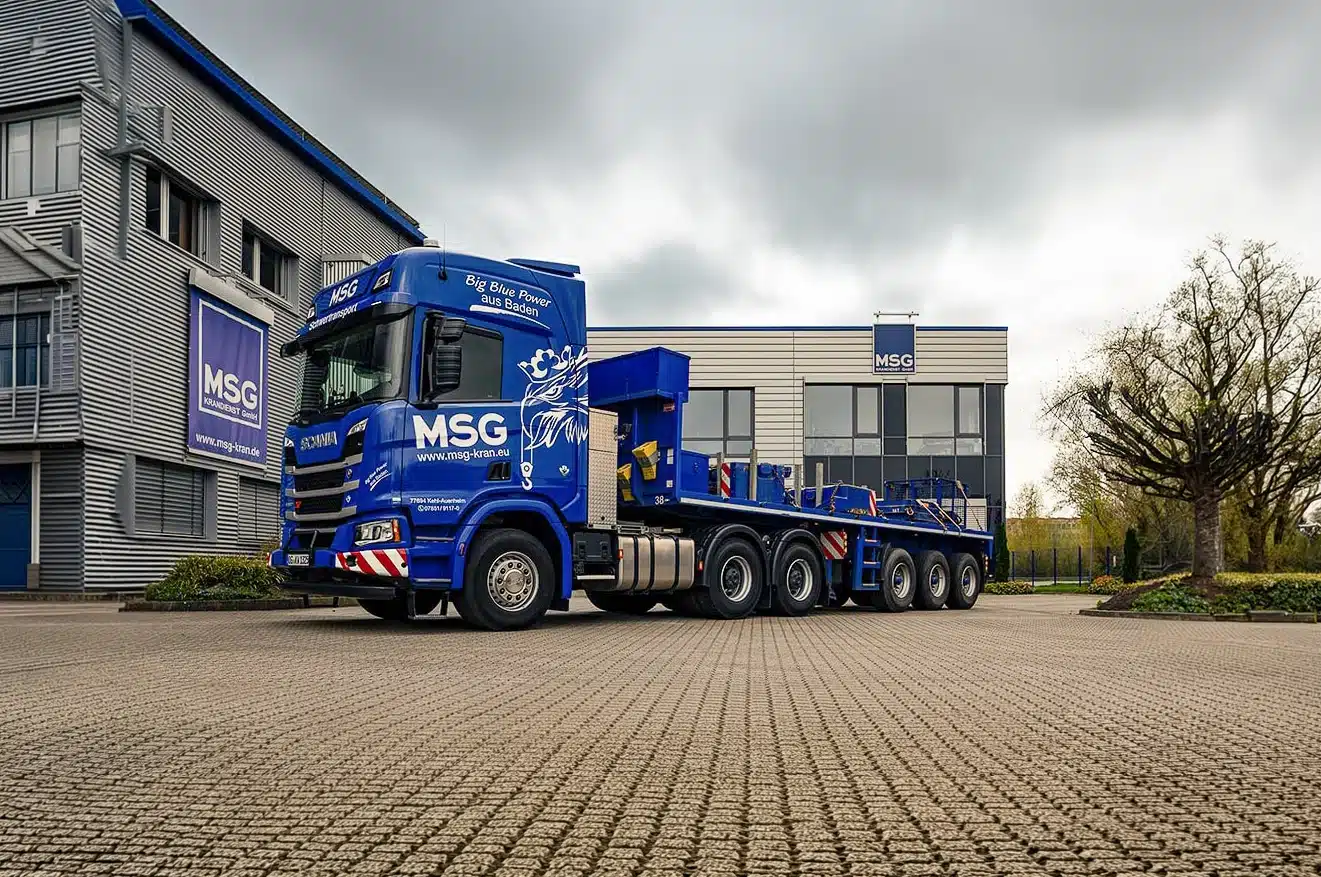 Scania Sattelzug 3+3 (Schwertransport) mieten bei MSG Krandienst