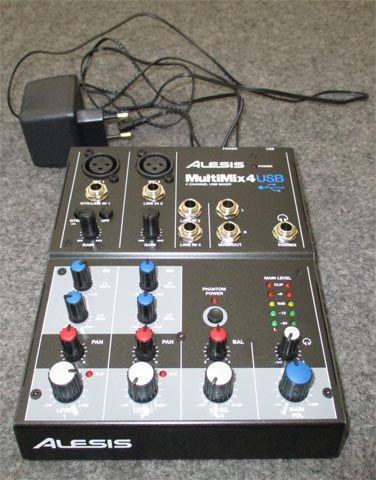 Multimix 4-Kanal-USB-Mixer Alesis mieten in Reinstädt – Eventtechnik
