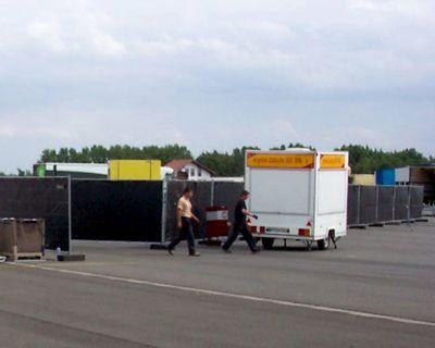 Moltonverkleidung für Zaun mieten in Reinstädt – Eventtechnik