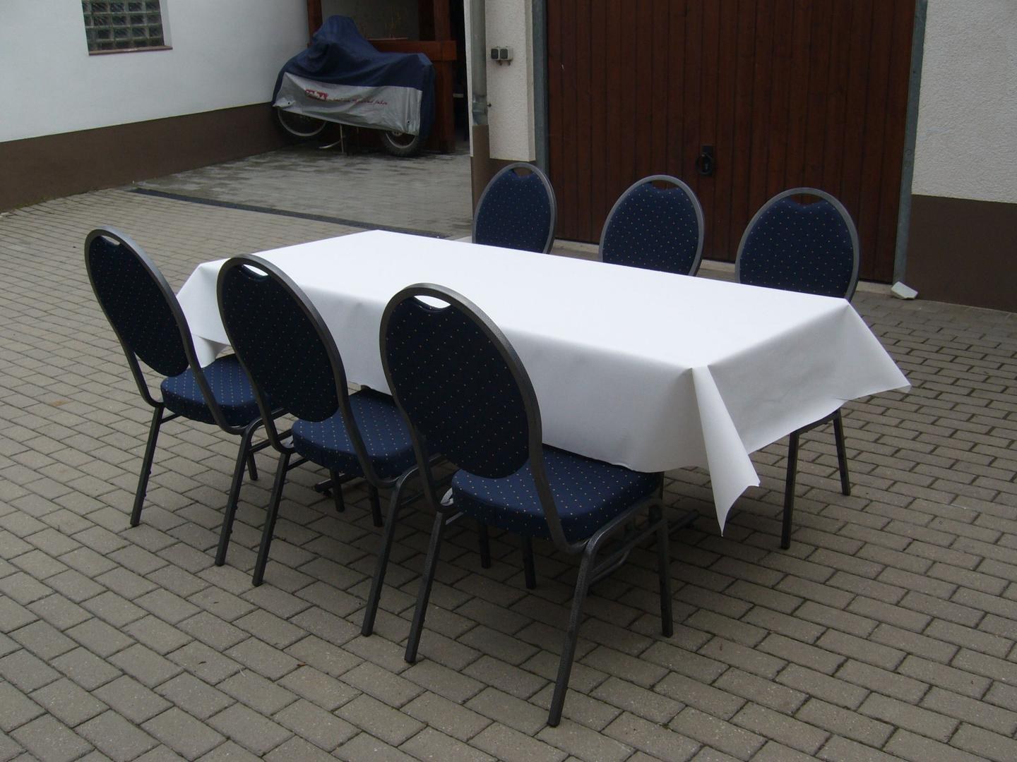 Tischdecke Klapptisch rechteckig mieten in Reinstädt – Eventmöbel – 2