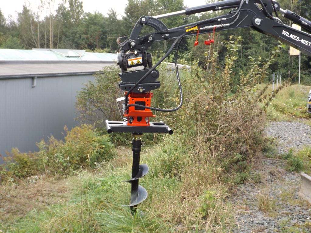 Adler Erdbohrer hydraulisch Minibagger mieten bei Wilmes Mietservice Inh. Andreas-Josef Wilmes