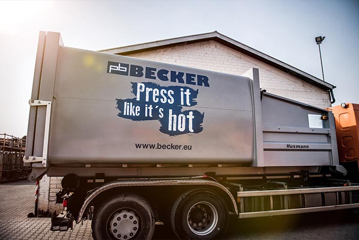 Presscontainer 20 mieten bei Paul Becker