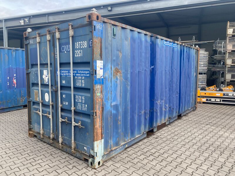 Lagercontainer 20 6058 x 2438 x 2591 mm LxBxH mieten bei Thomas Lerch Bau- und Industriebedarf