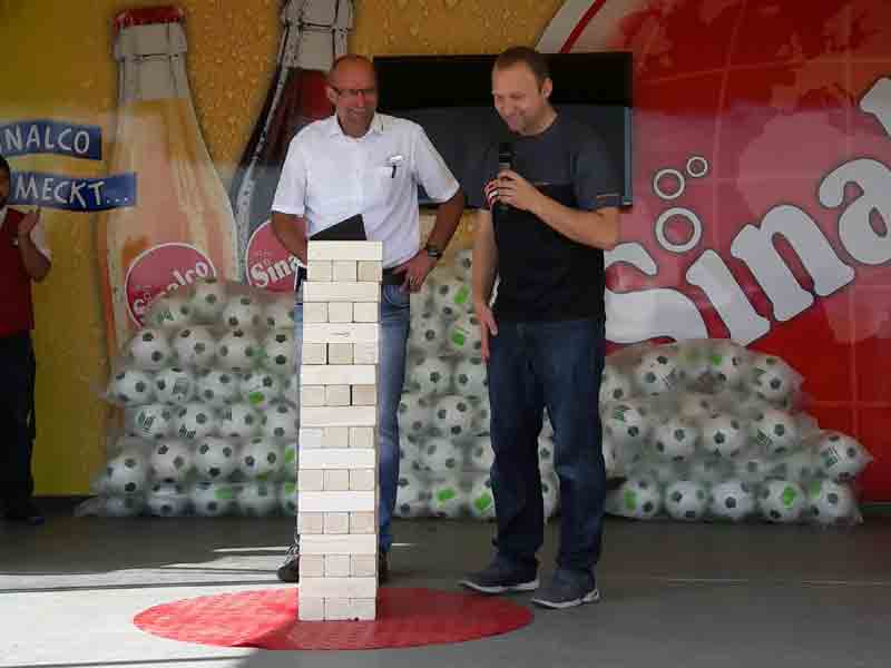 Wackelturm XXL - Stapelturm mieten bei Fun Promotion