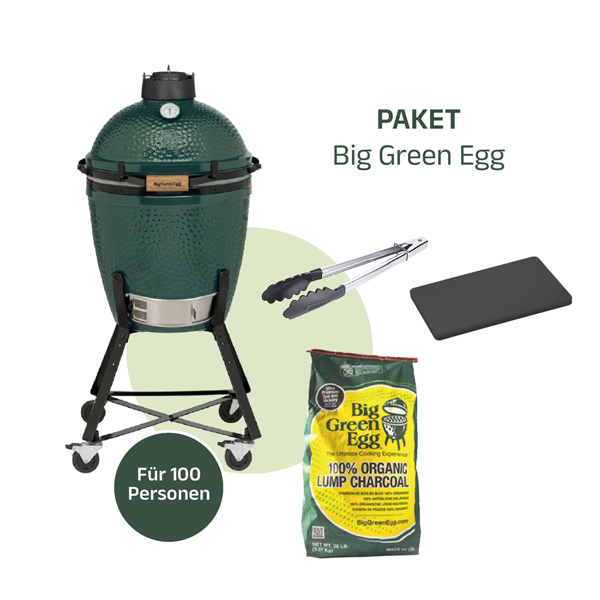 Set Big Green Egg für 100 Personen mieten