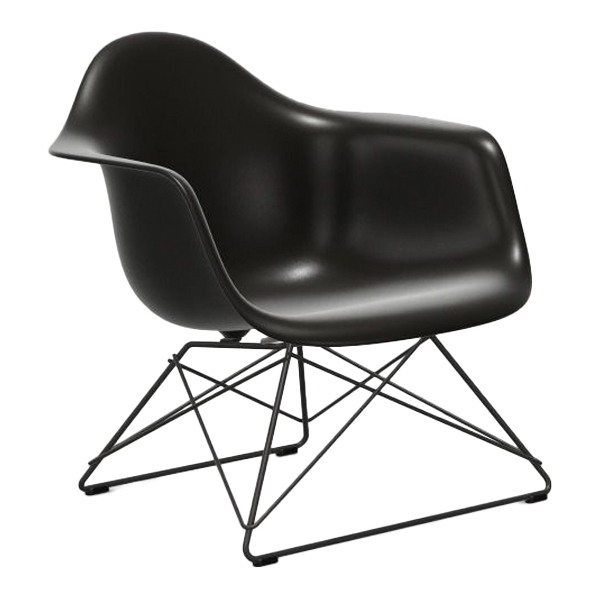 LAR Eames Plastic Loungechair schwarz Sitz schwarz mieten
