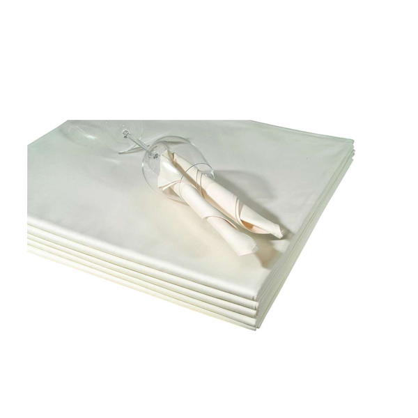 Tischdecke modern weiß Ø340 cm mieten