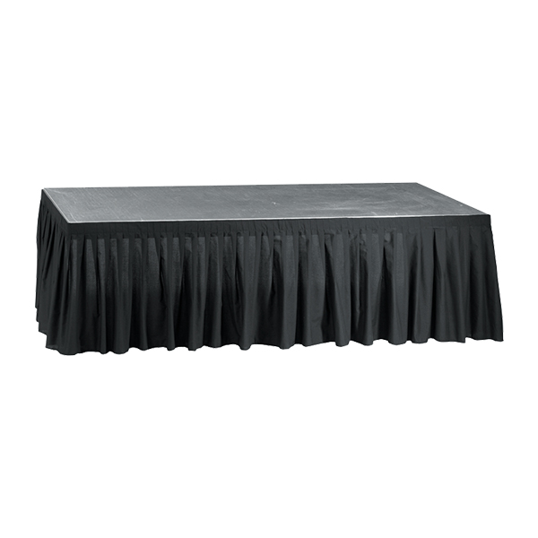 Podiumumrandungsvorhang L375*H99 cm schwarz mieten