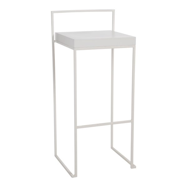 Barhocker Monza weiß mit Sitz weiß B39 SH75 cm mieten