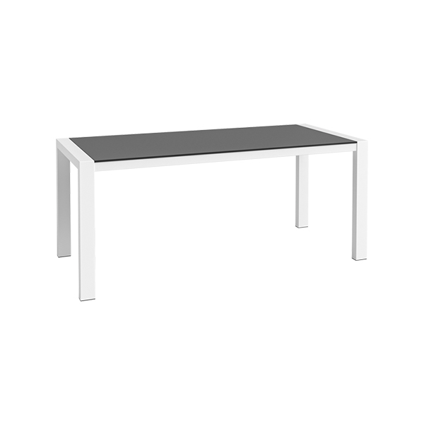 Dinnertisch Algarve weiß/schwarz L180*B80*H75 cm mieten