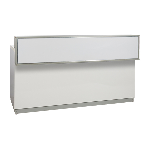 Theke weiß L200*T83*H115 cm mit Deckblatt weiß mieten