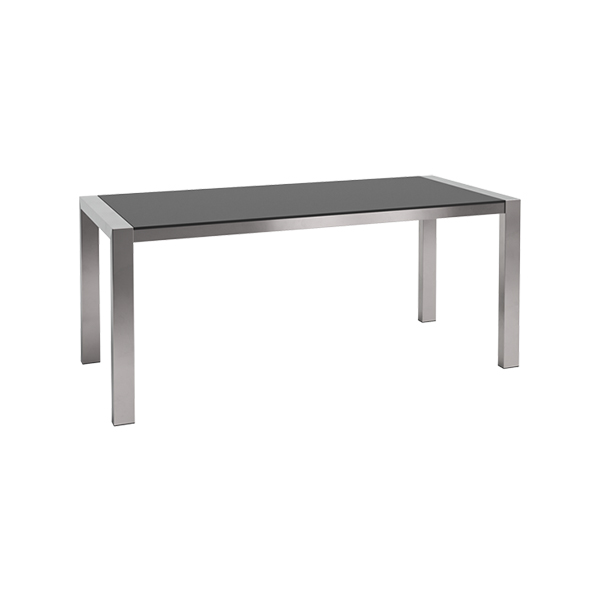 Dinnertisch Algarve Edelstahl/schwarz L180*B80*H75 cm mieten