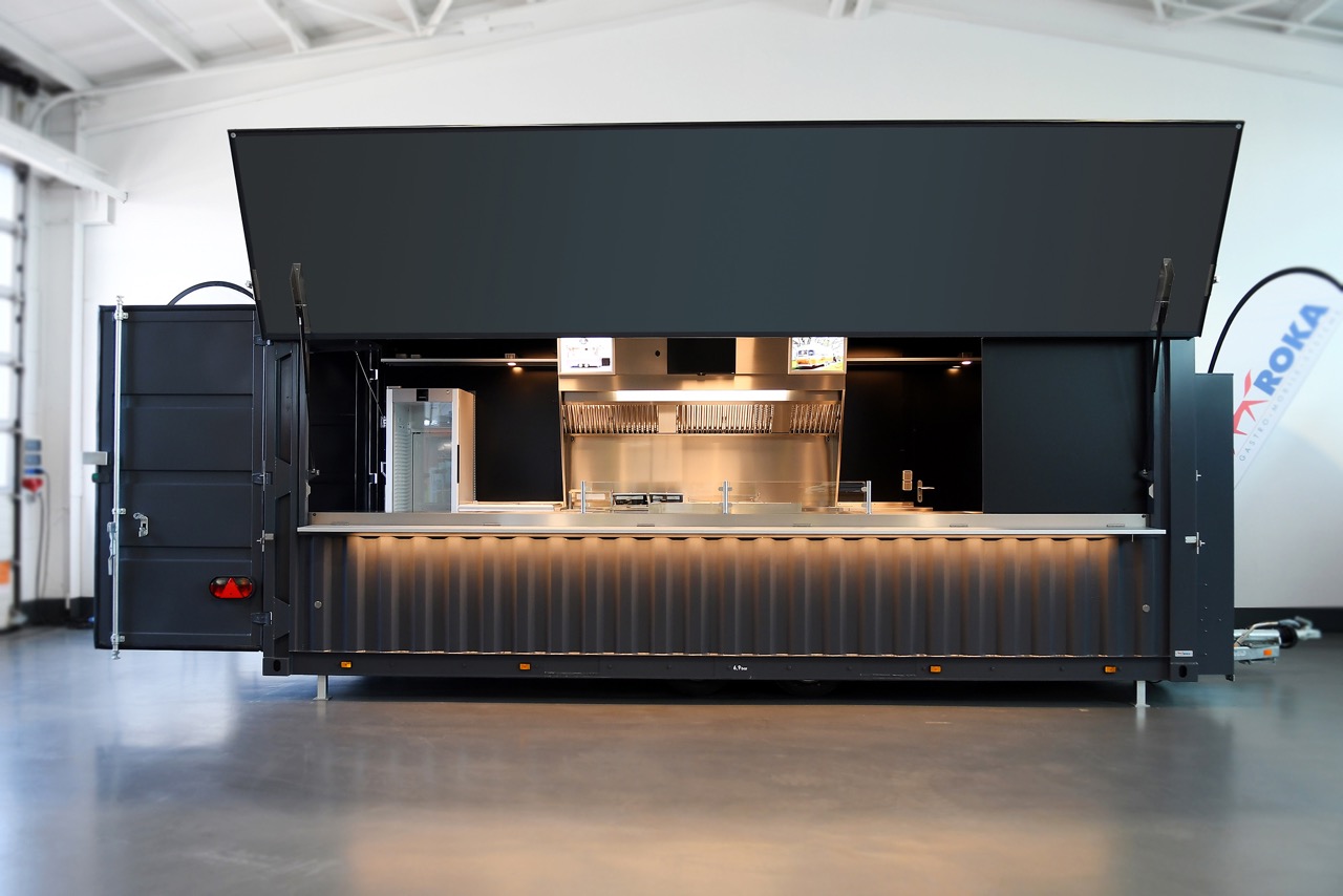 Food Trailer Mieten: Modell Contrailer 60 – Fahrzeug-ID M085 mieten bei ROKA Werk