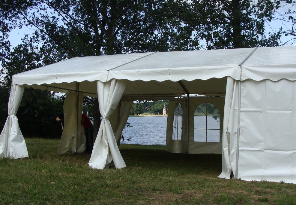 Festzelt mieten - Losberger 6x9 m, weiß - inkl. Auf- & Abbau in Dresden – 2