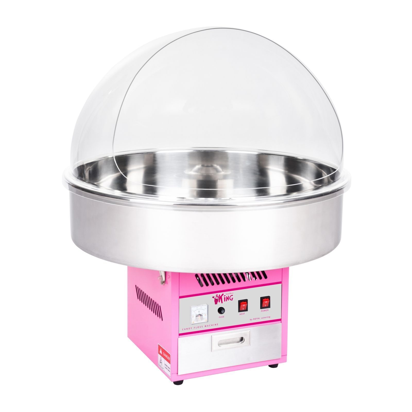 Zuckerwattemaschine mieten - Profi XXL, 1200 W, bis 350 Portionen/Stunde