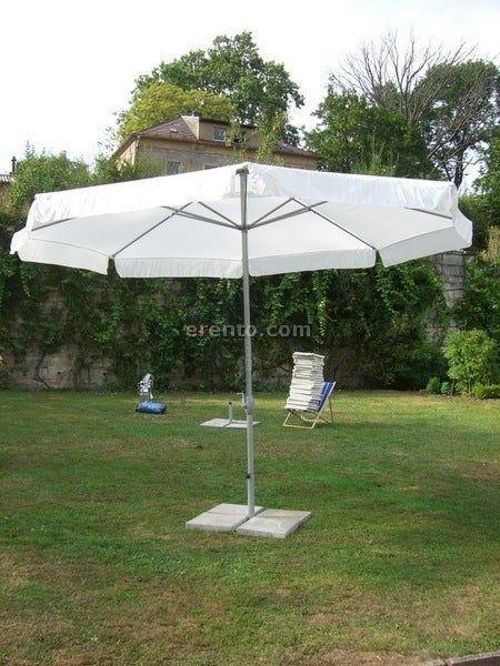 Sonnenschirm mieten - rund, Ø 400 cm, weiß – 2
