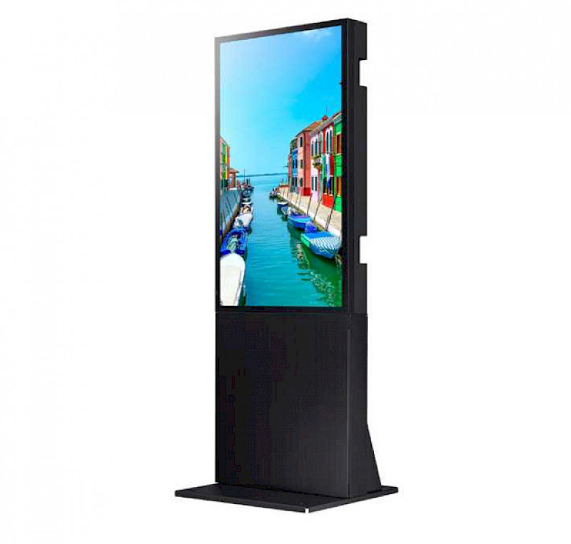 Samsung 55 Zoll Einseitige Display Stele mieten bei Magic Event- & Medientechnik