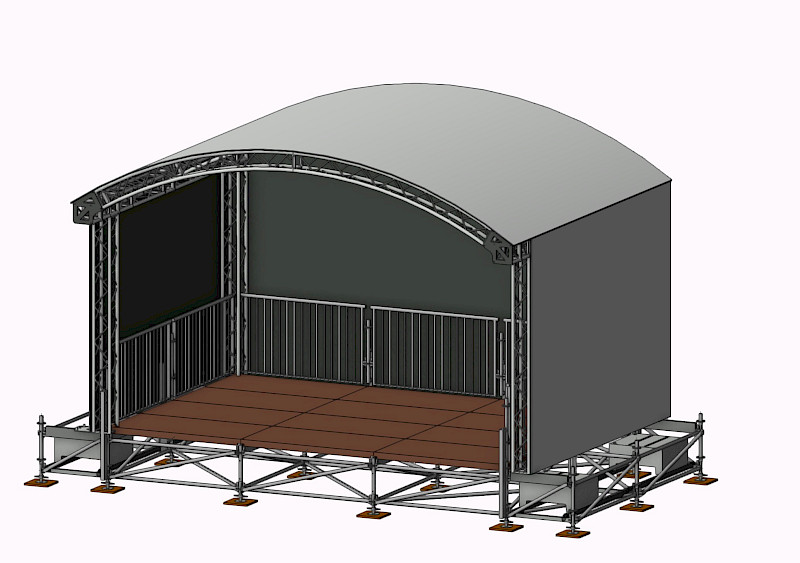 Buehnendach 6 X 4 M mieten bei Magic Event- & Medientechnik