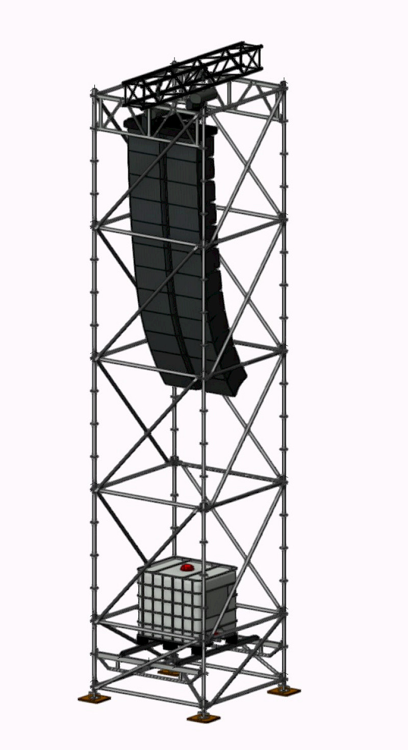 Layher Pa Tower 9M mieten bei Magic Event- & Medientechnik