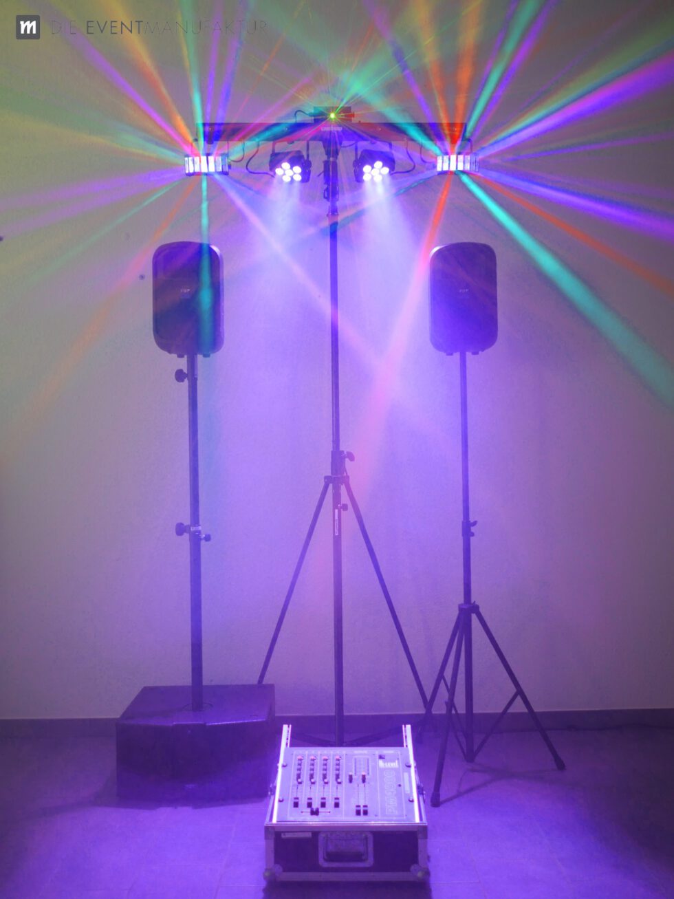 Musikanlage mieten | Licht & Ton II | Musik + Lichtanlagen Paket mieten bei Die Eventmanufaktur