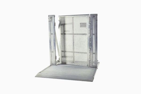 Bühnenbarrikade mieten – Grabengitter / Stagebarrier aus Aluminium, klappbar – 4