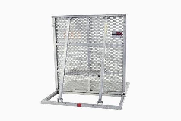 Bühnenbarrikade mieten – Grabengitter / Stagebarrier aus Aluminium, klappbar – 2