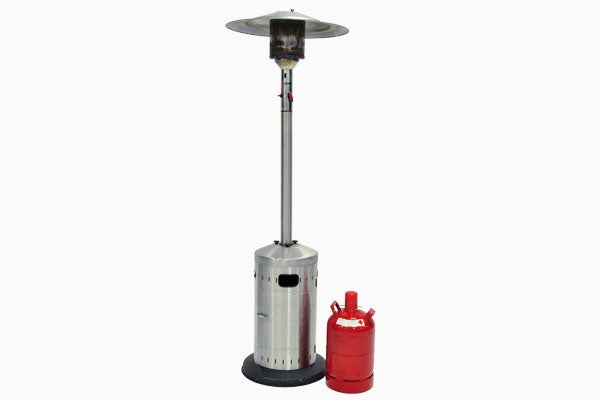 Heizstrahler mieten – Heizpilz / Terrassenstrahler 3–8 kW, Edelstahl