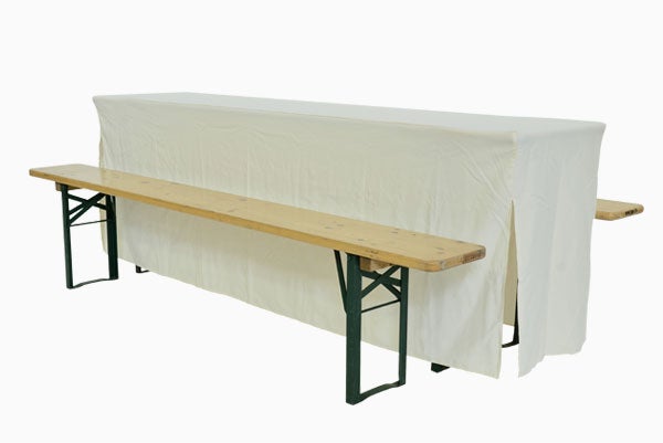 Festzeltgarnitur mieten – Bierzeltgarnitur (1 Tisch, 2 Bänke) für 8 Personen – 2