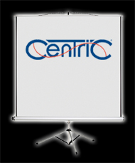Aufprojektions Leinwand 240x180 cm mieten bei Centric Miet- und Digitalisierservice